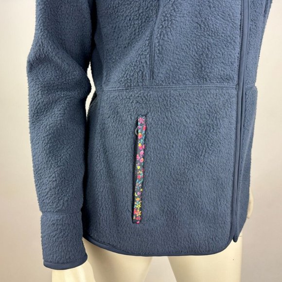 Joules Hadleigh Fleece Jacket Women 6 NWT Navy Full Zip Lined Zipper‎ Pocket - Picture 8 of 16